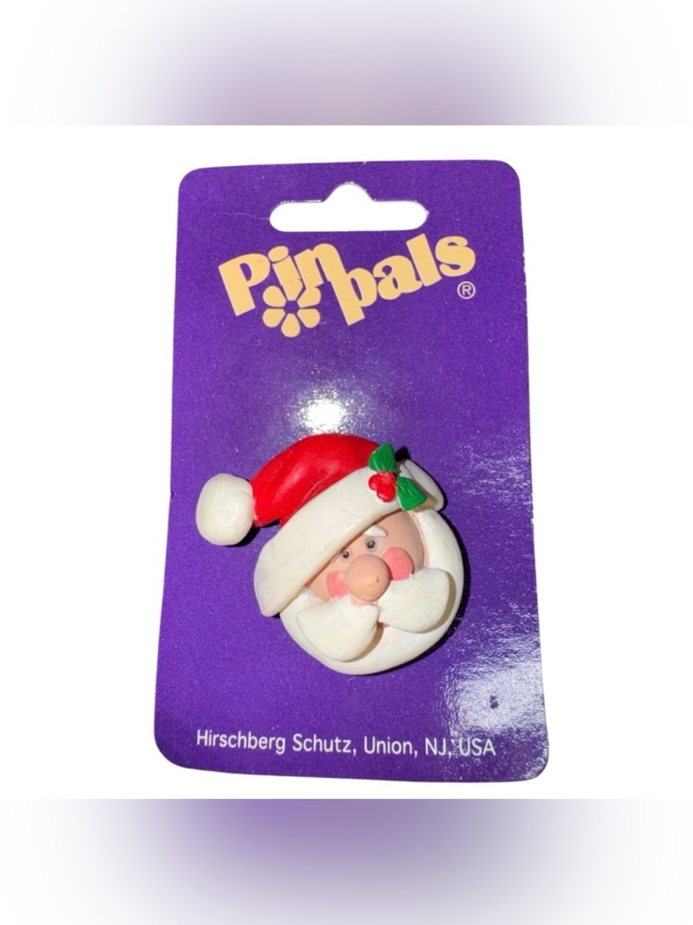 Christmas Holiday Santa 1.5” Brooch Pin Pin Pals Holiday Jewelry